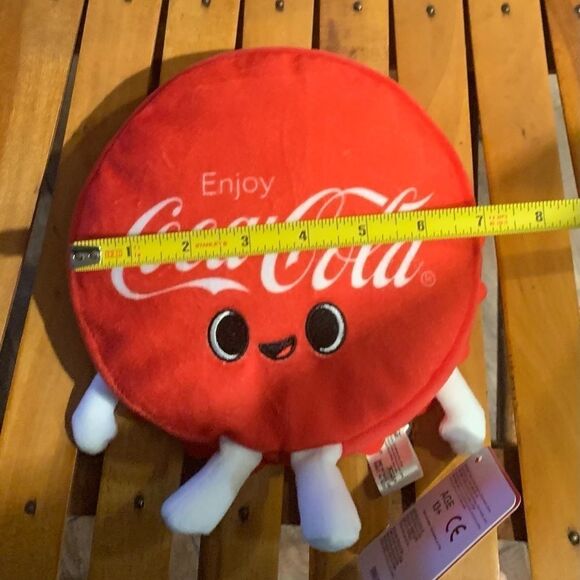 NEW Funko Coca-Cola Bottle Cap Foodies Plush Pillow - Picture 2 of 2
